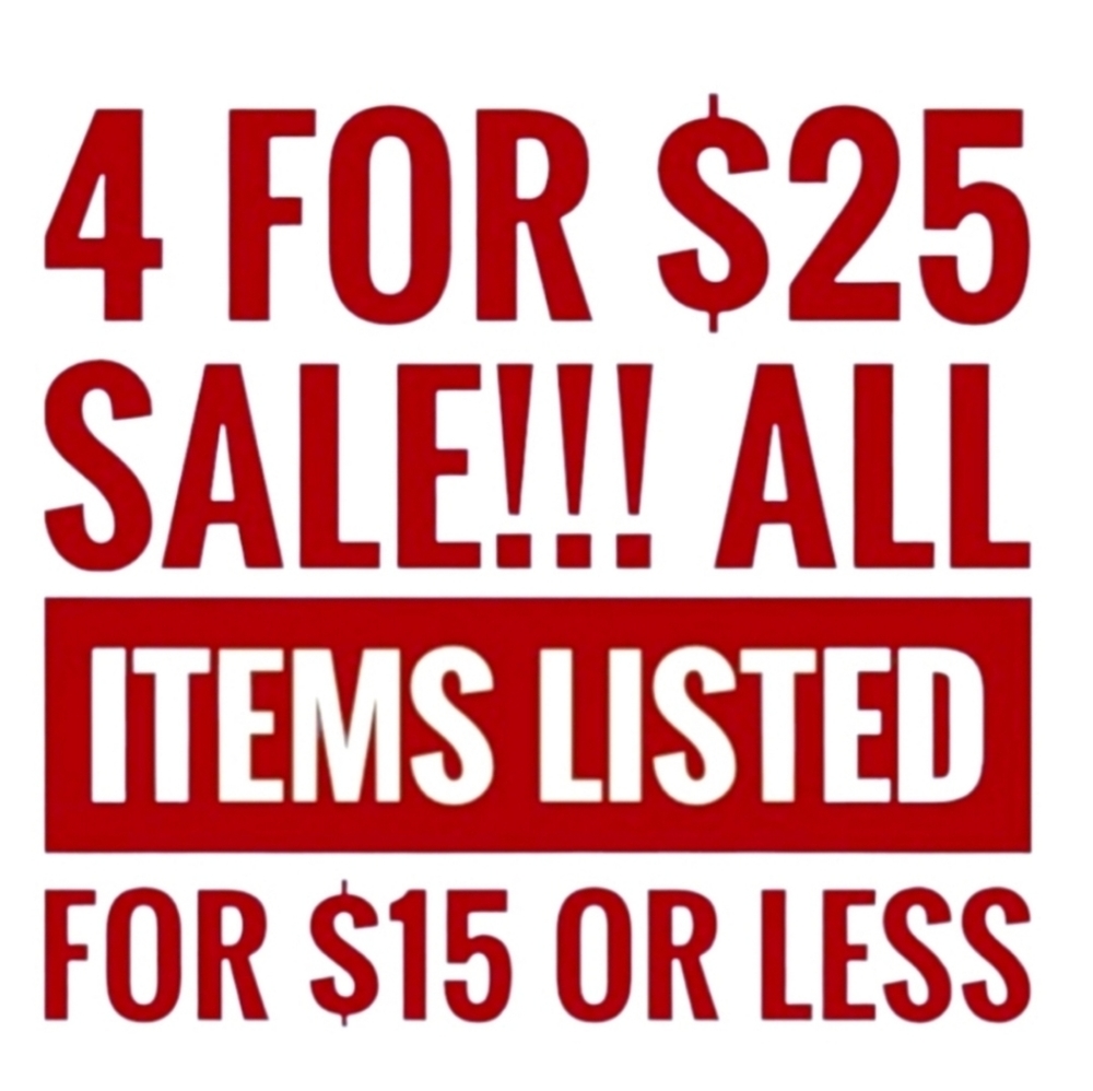 🔴 SALE 4 for $25 🔴